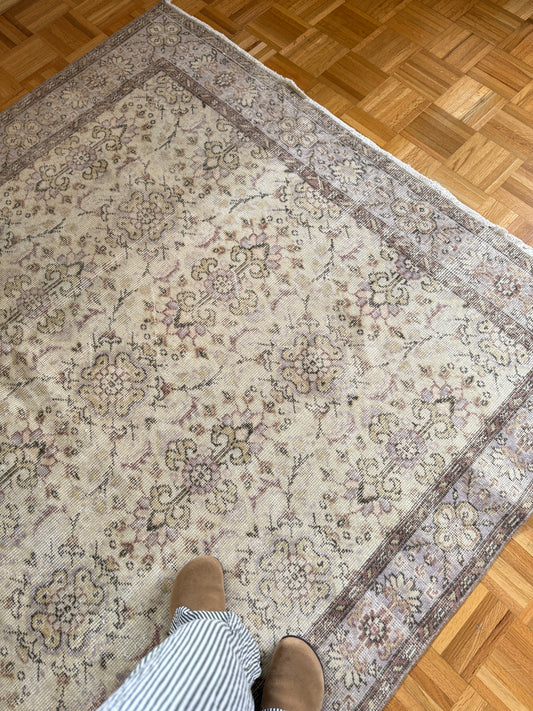 Lila Vintage Turkish Rug